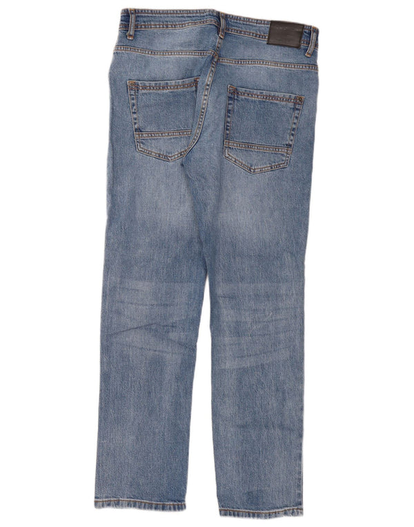 Kangaroo Poo Mens Slim Jeans W34 L30 Blue Cotton