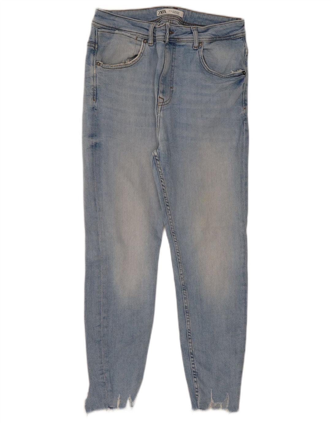 Zara Mens Cropped Jeans EU 42 Large W32 L25 Blue
