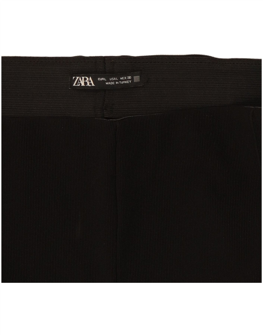 Zara Womens Stirrup Leggings UK 14 Large Black