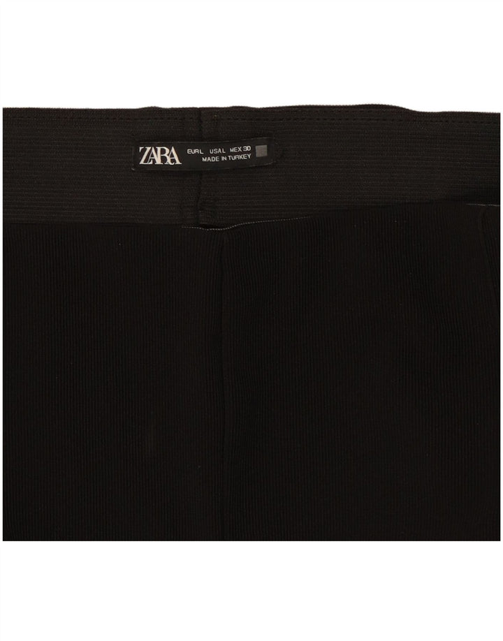 Zara Womens Stirrup Leggings UK 14 Large Black