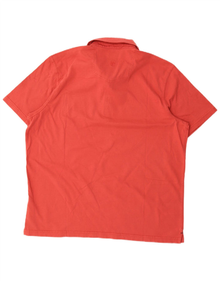Fat Face Mens Polo Shirt 2XL Red Cotton