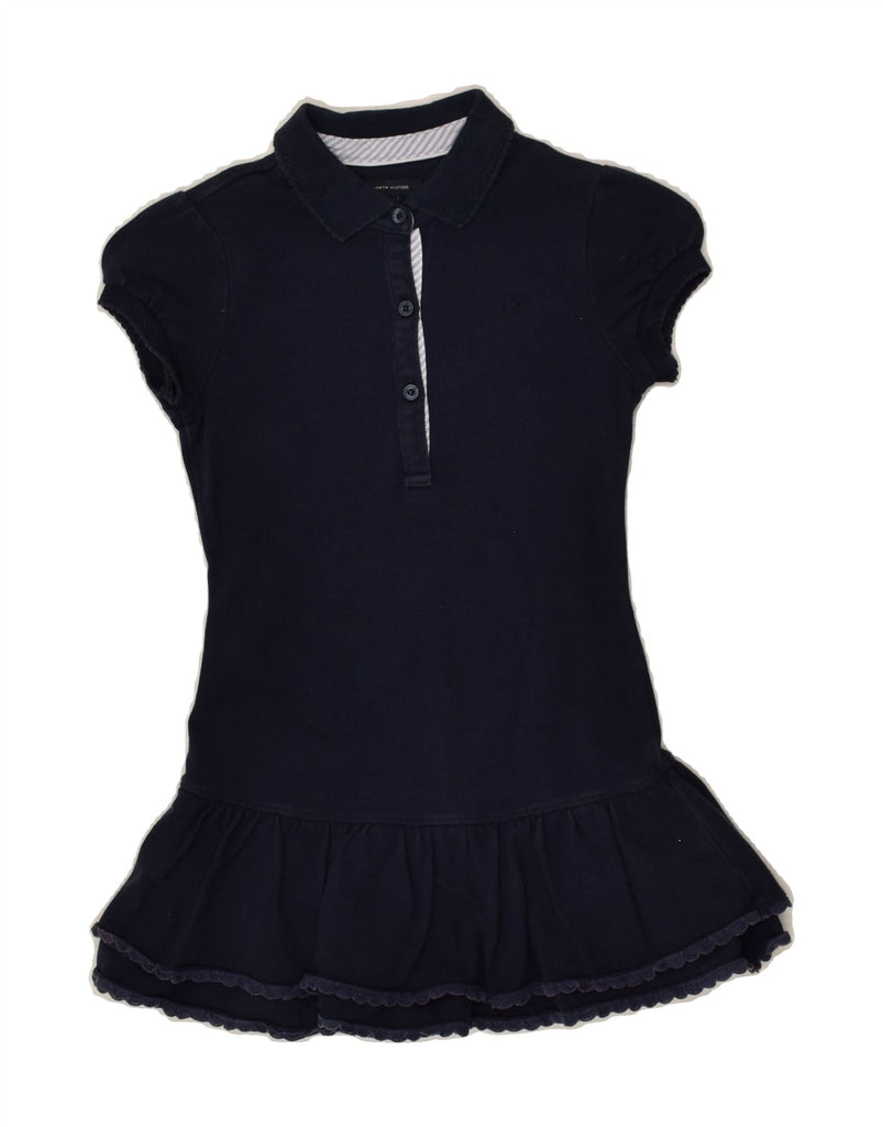 TOMMY HILFIGER Girls Polo Dress 4-5 Years Navy Blue Cotton | Vintage Tommy Hilfiger | Thrift | Second-Hand Tommy Hilfiger | Used Clothing | Messina Hembry 