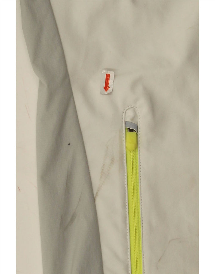 Jack Wolfskin Womens Tracksuit Top Jacket UK 10 Small Grey Colourblock