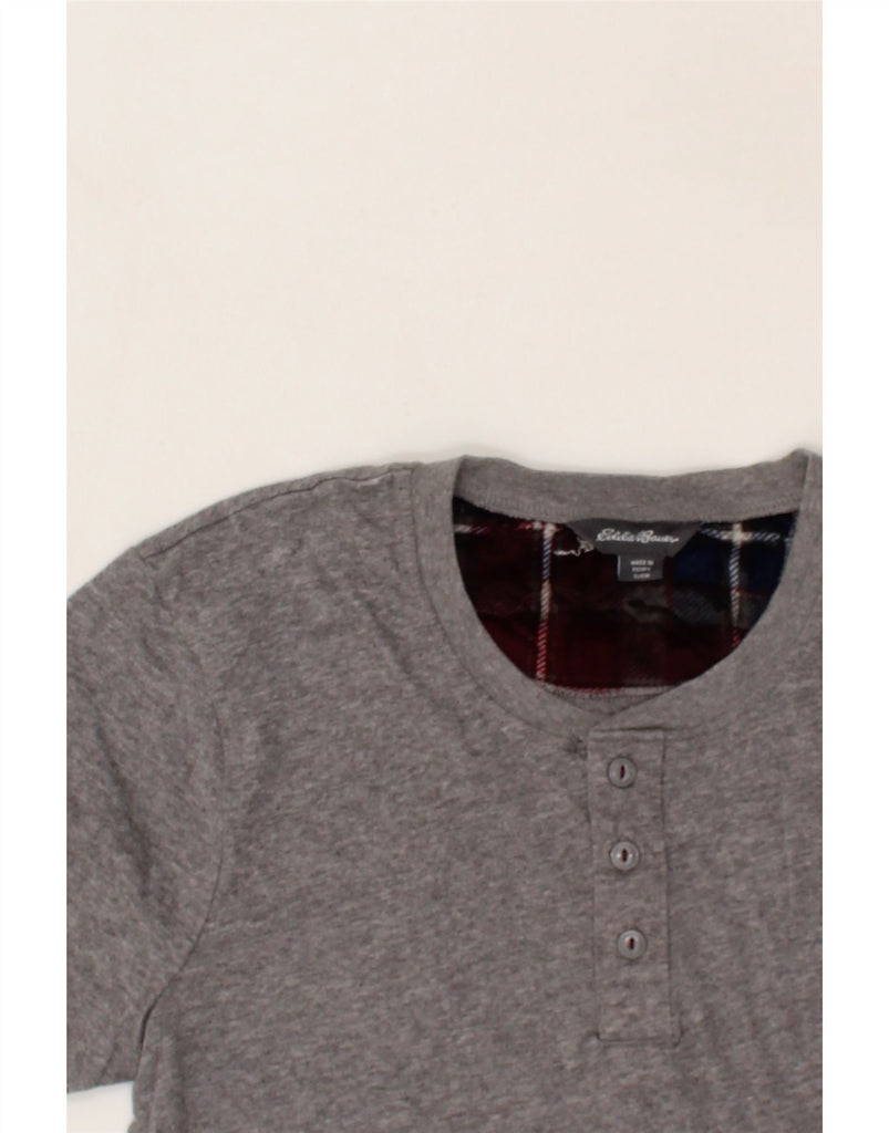 EDDIE BAUER Mens T-Shirt Top Small Grey Flecked Cotton Vintage Eddie Bauer and Second-Hand Eddie Bauer from Messina Hembry 