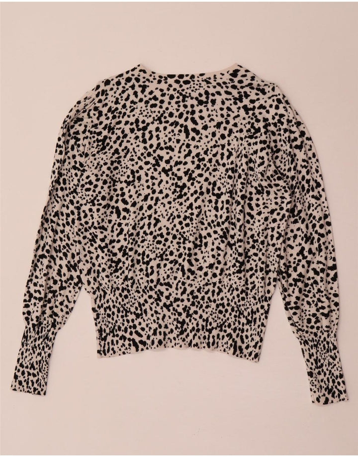 Marks & Spencer Womens Boat Neck Jumper Sweater UK 14 Medium Beige