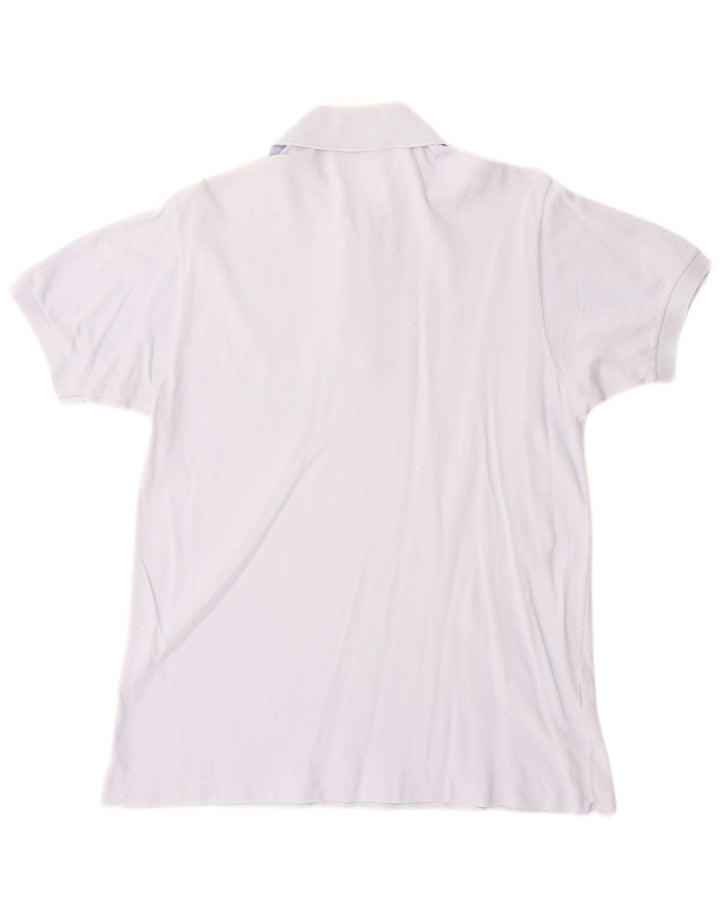 Lacoste Mens Polo Shirt Size 4 Medium Blue Cotton