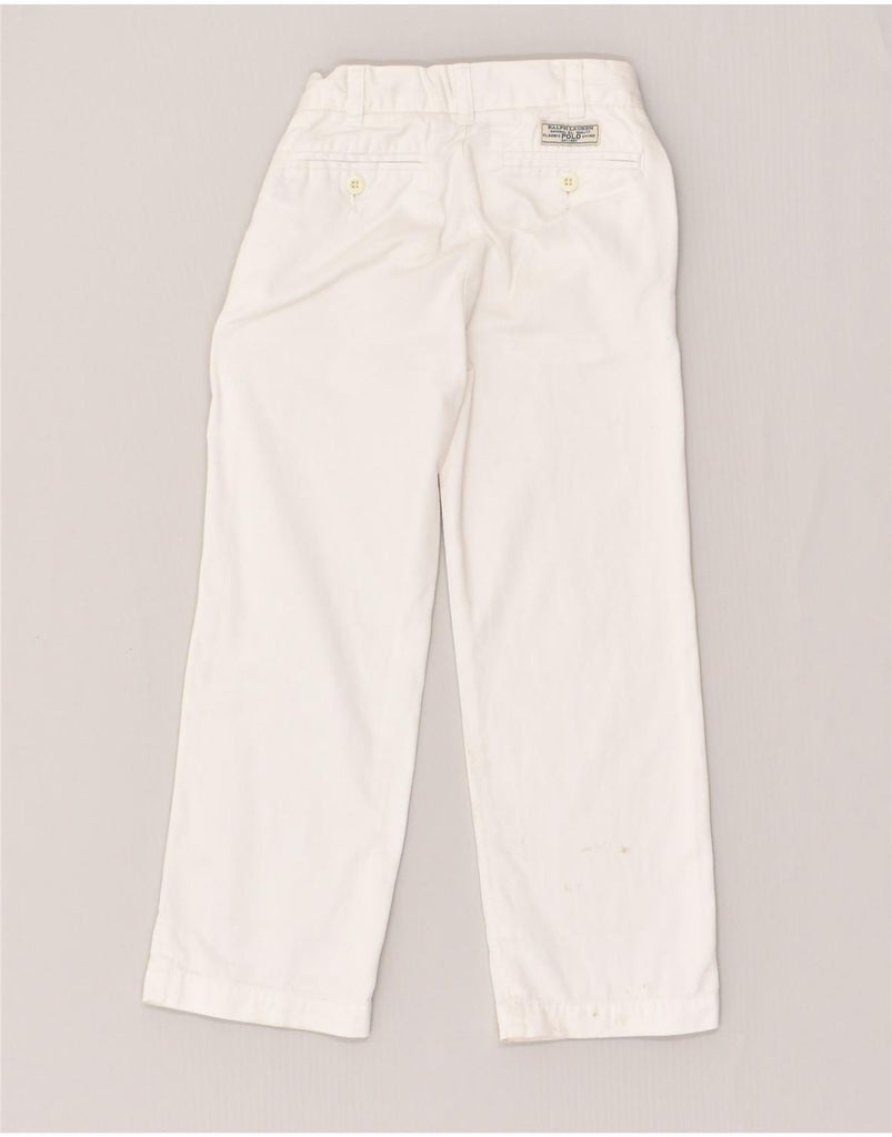 POLO RALPH LAUREN Boys Straight Casual Trousers 5-6 Years W20 L20  White | Vintage Polo Ralph Lauren | Thrift | Second-Hand Polo Ralph Lauren | Used Clothing | Messina Hembry 