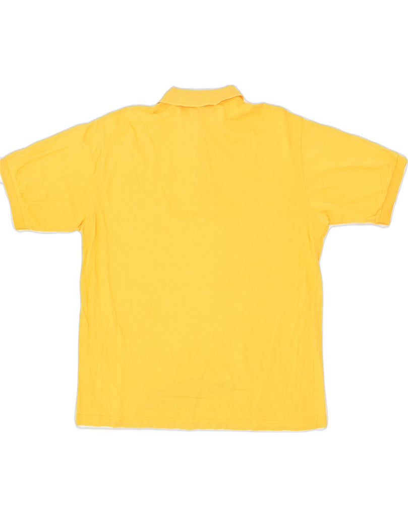 AUSTRALIAN L'ALPINA Mens Polo Shirt IT 50 Medium Yellow Cotton | Vintage AUSTRALIAN L'ALPINA | Thrift | Second-Hand AUSTRALIAN L'ALPINA | Used Clothing | Messina Hembry 