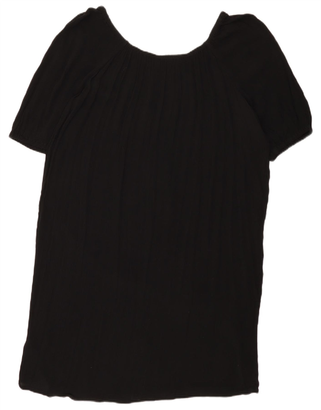 Marks & Spencer Womens Shift Dress UK 14 Large Black Viscose