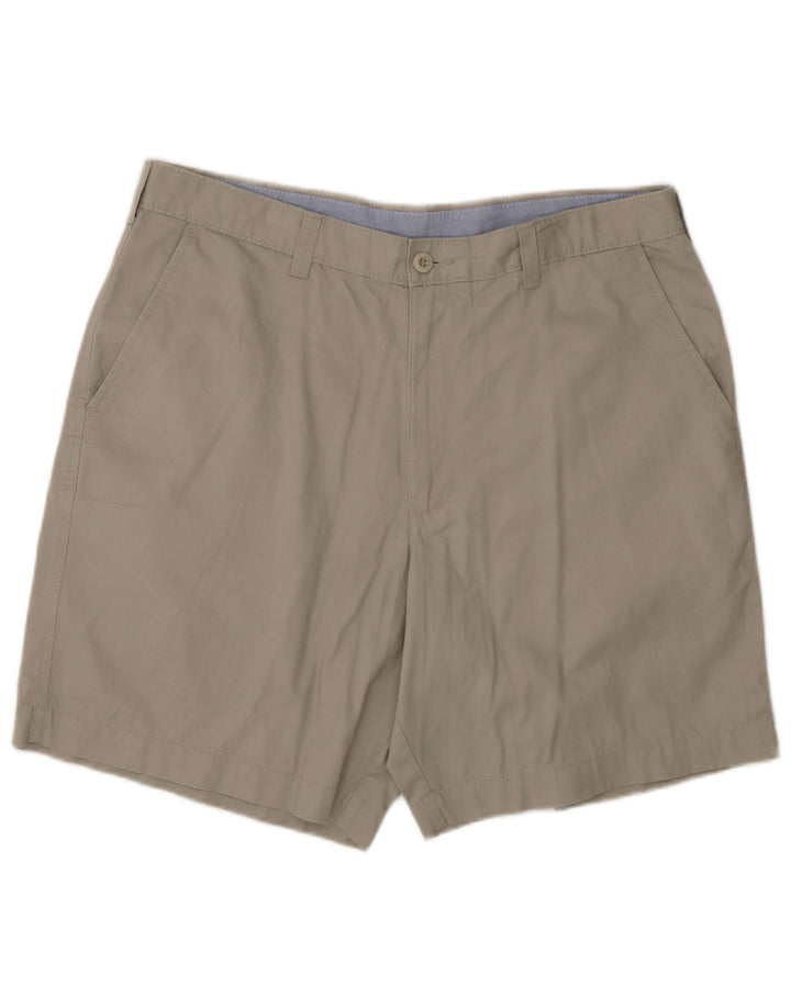 Marks & Spencer Mens Blue Harbour Chino Shorts W36 Large Grey Cotton