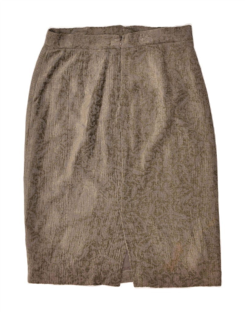 LES COPAINS Womens Straight Skirt IT 46 Large W32 Grey Viscose | Vintage Les Copains | Thrift | Second-Hand Les Copains | Used Clothing | Messina Hembry 