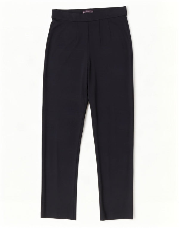 Marks & Spencer Womens Casual Trousers UK 12 Medium W30 L30 Navy Blue