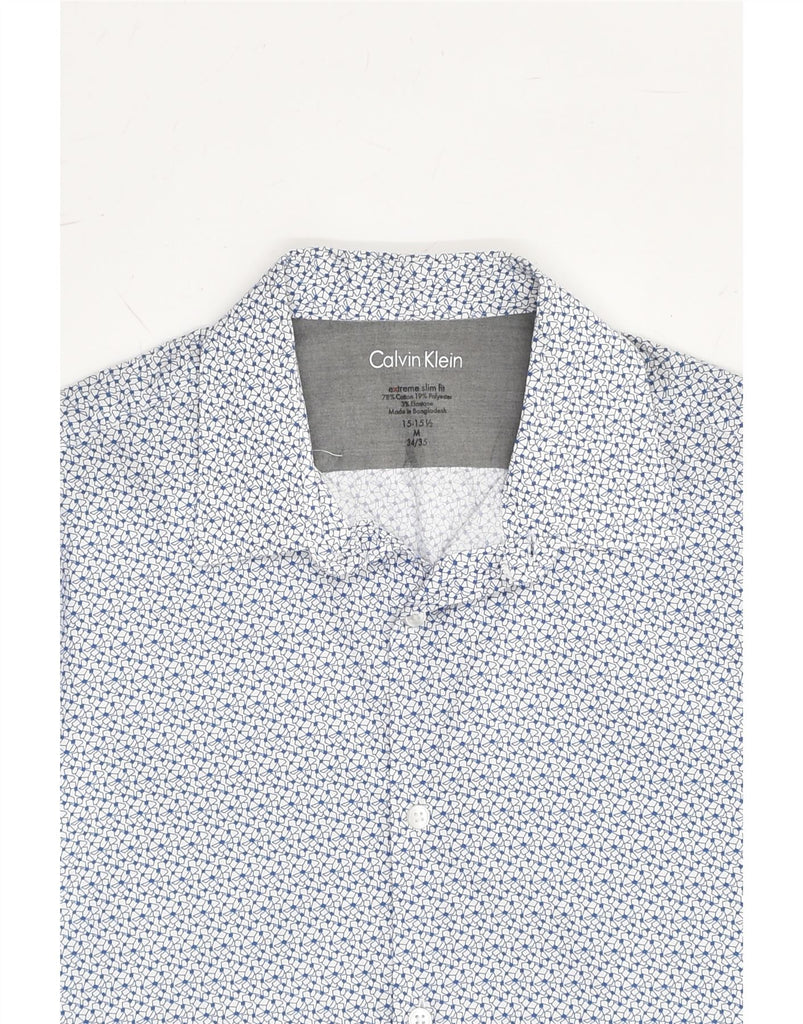 CALVIN KLEIN Mens Extra Slim Fit Shirt Size 15 15 1/2   Medium Blue | Vintage Calvin Klein | Thrift | Second-Hand Calvin Klein | Used Clothing | Messina Hembry 