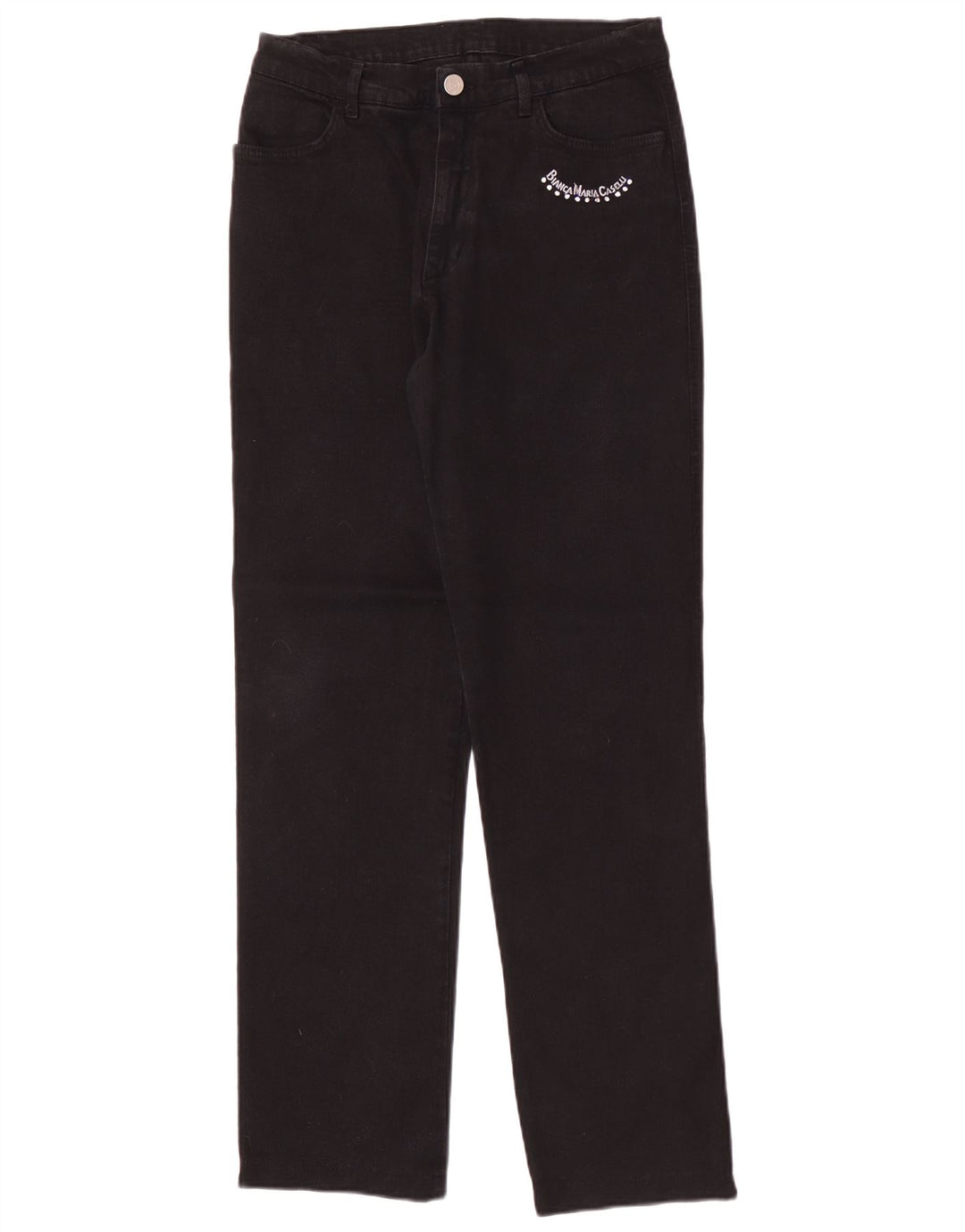 Bianca Maria Caselli Womens Straight Jeans W28 L31 Black