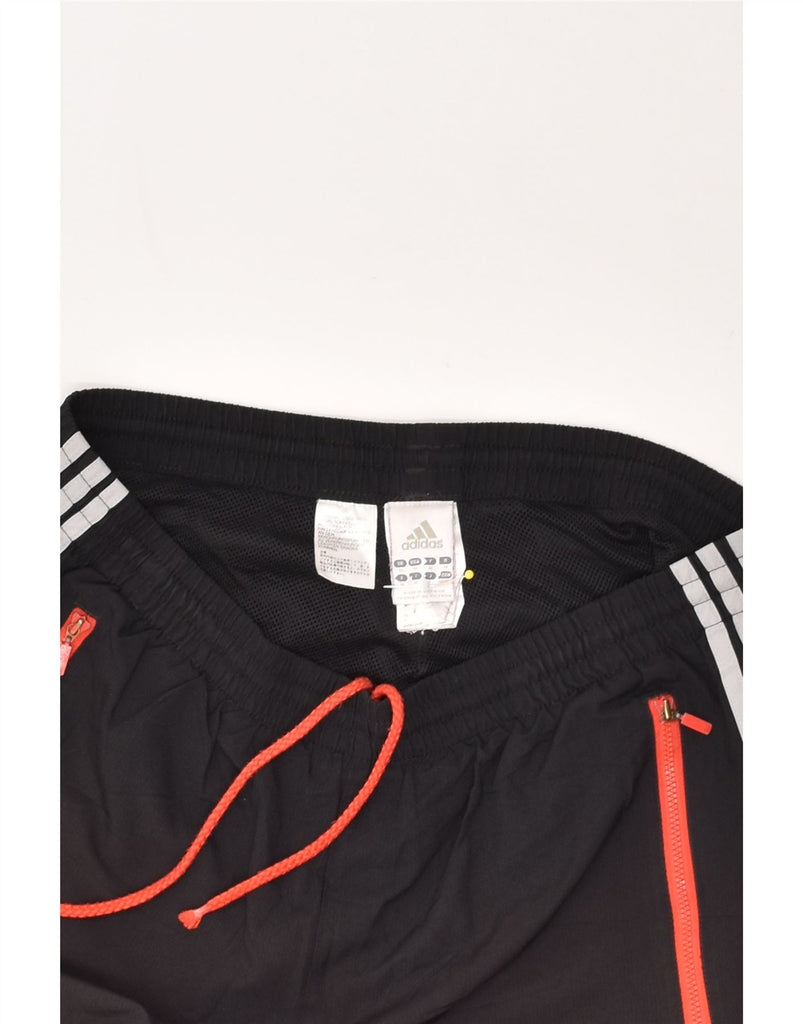 ADIDAS Mens Graphic Tracksuit Trousers Medium Black | Vintage Adidas | Thrift | Second-Hand Adidas | Used Clothing | Messina Hembry 