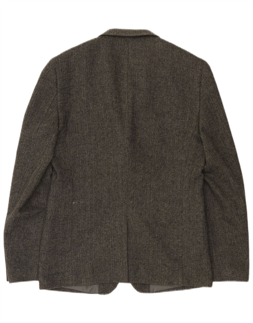 Superdry Mens 2 Button Blazer Jacket UK 38 Medium Grey Herringbone