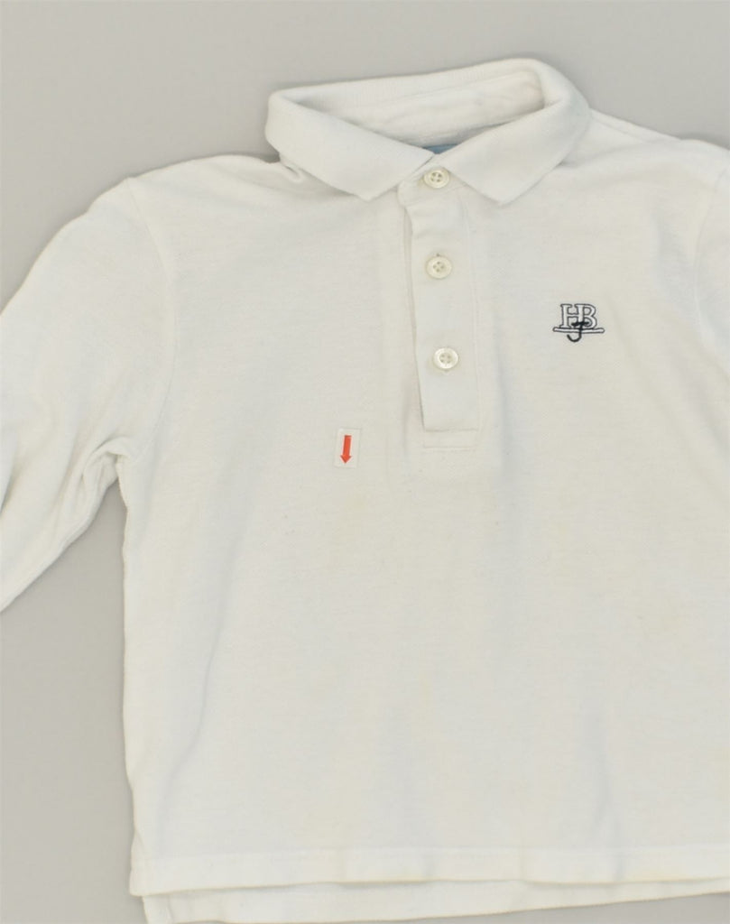 HARMONT & BLAINE Boys Long Sleeve Polo Shirt 3-4 Years White Cotton | Vintage Harmont & Blaine | Thrift | Second-Hand Harmont & Blaine | Used Clothing | Messina Hembry 