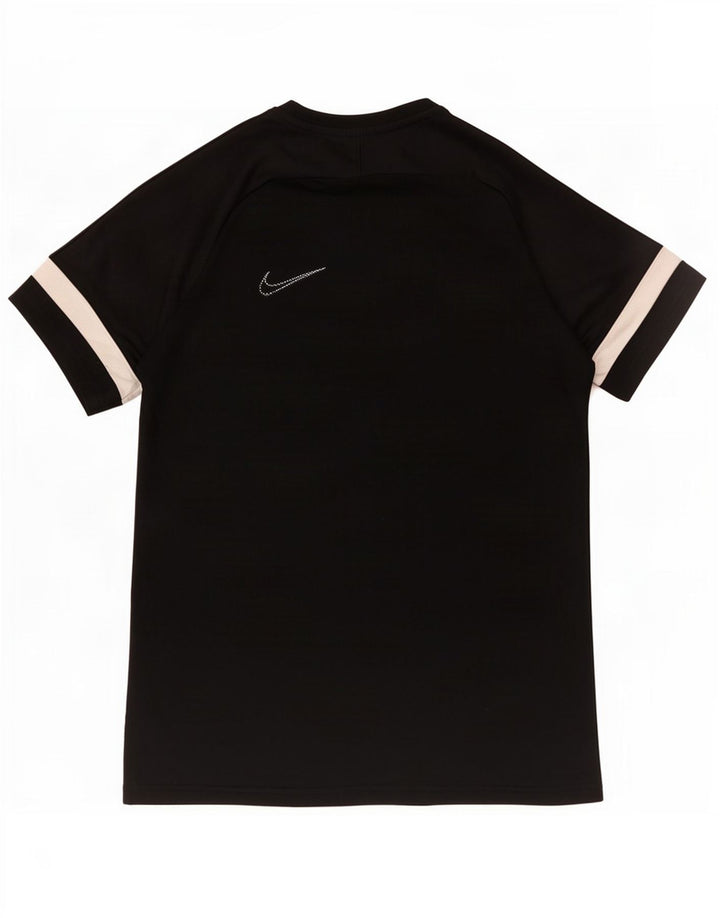 Nike Mens Dri Fit T-Shirt Top Medium Black Colourblock Polyester