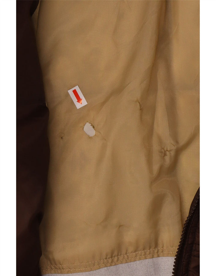 ESPRIT Womens Padded Jacket UK 16 Large Brown Nylon