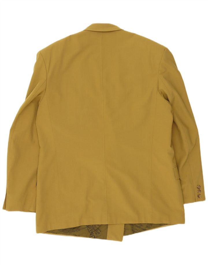 Rex Mens Double Breasted Blazer Jacket IT 54 2XL Khaki