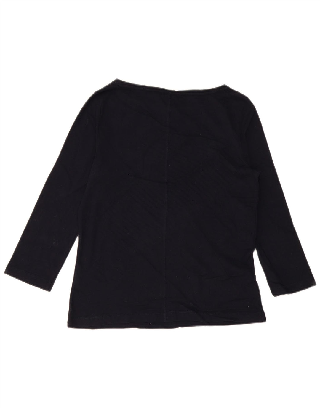 Tommy Hilfiger Womens Top 3/4 Sleeve UK 10 Small Navy Blue