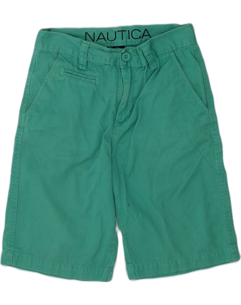 NAUTICA Boys Casual Shorts 11-12 Years W26 Green Cotton | Vintage Nautica | Thrift | Second-Hand Nautica | Used Clothing | Messina Hembry 