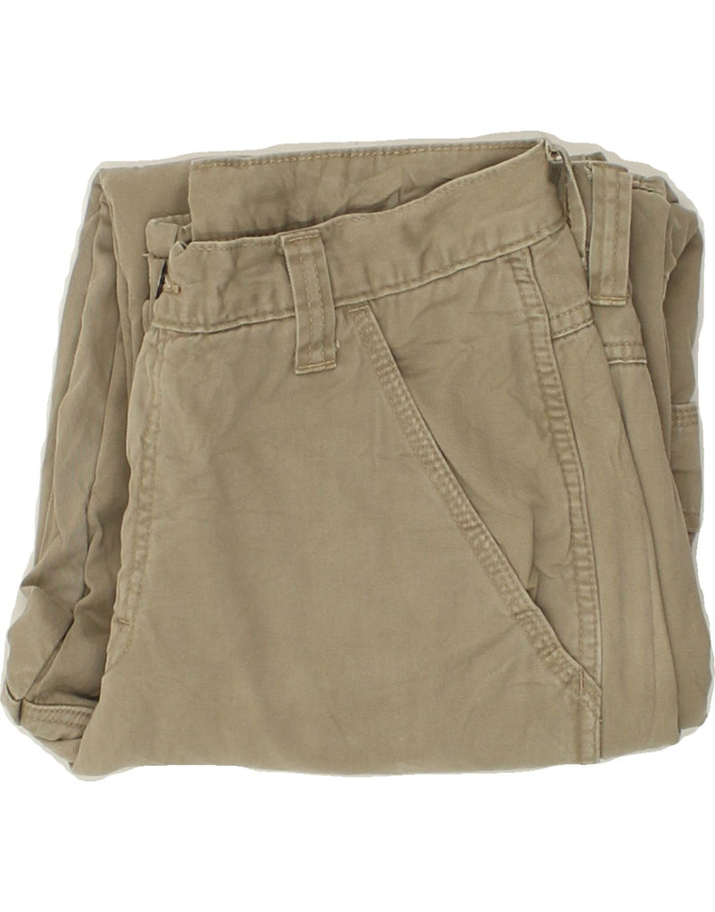 WRANGLER Mens Straight Cargo Trousers W30 L30 Khaki Cotton | Vintage Wrangler | Thrift | Second-Hand Wrangler | Used Clothing | Messina Hembry 