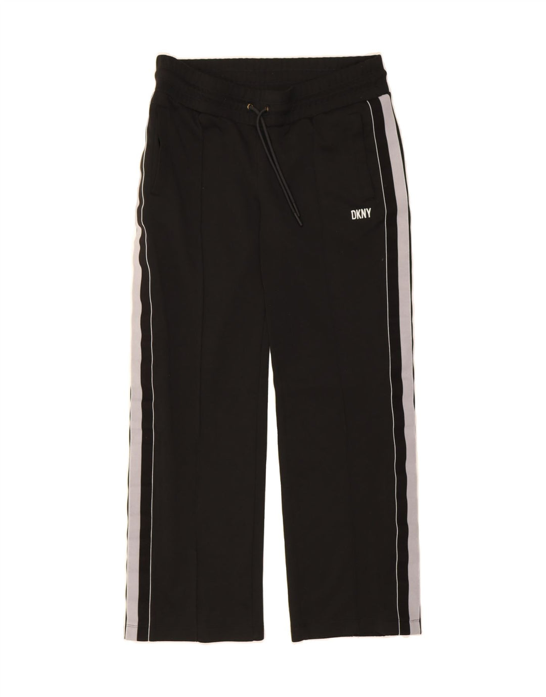 DKNY Womens Tracksuit Trousers UK 10 Small  Black Colourblock Polyester Vintage Dkny and Second-Hand Dkny from Messina Hembry 