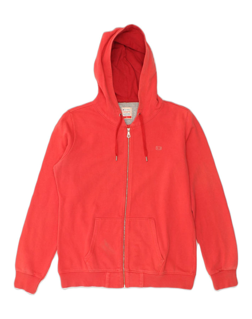 CHAMPION Boys Zip Hoodie Sweater 15-16 Years XL  Red Cotton | Vintage Champion | Thrift | Second-Hand Champion | Used Clothing | Messina Hembry 