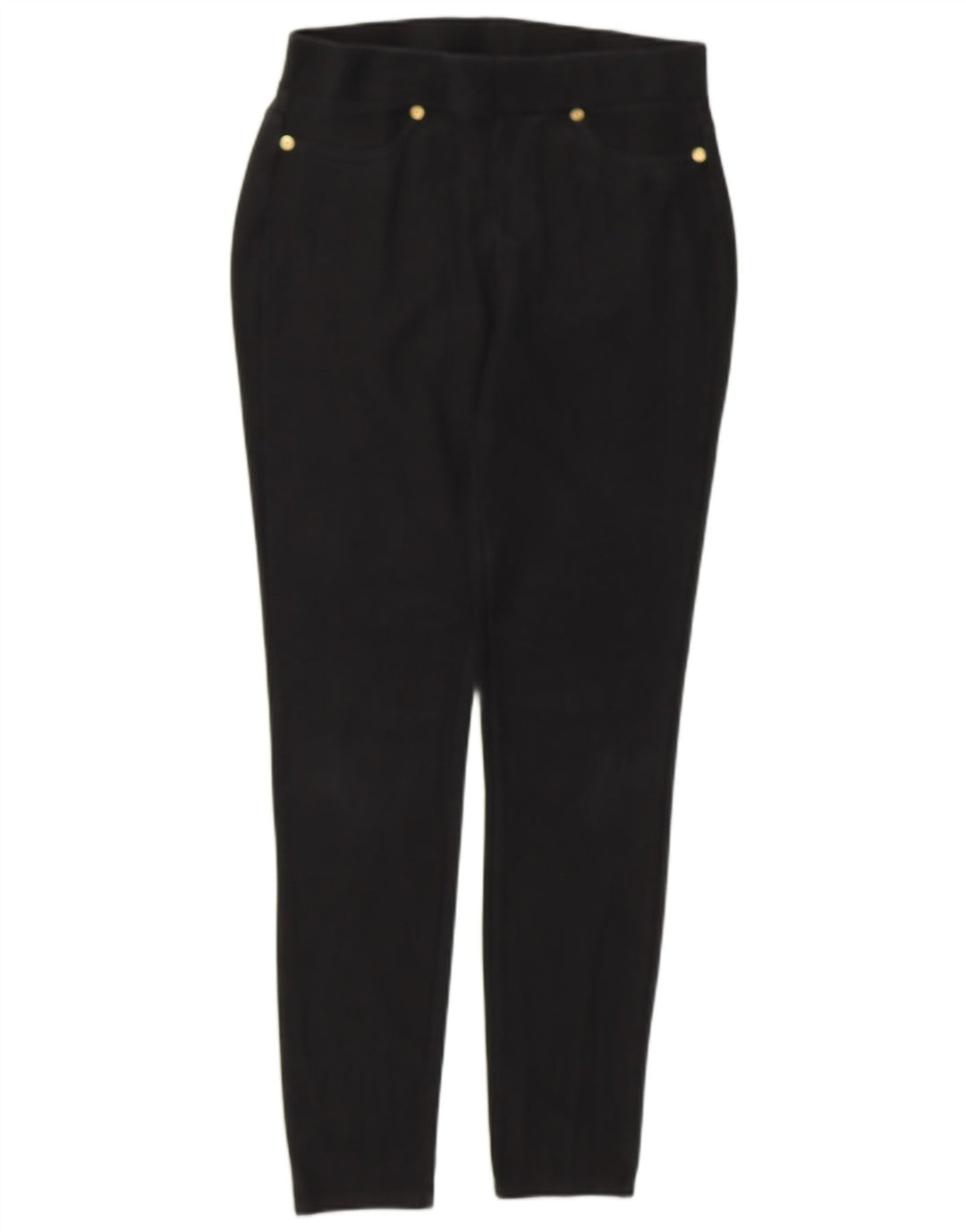 Michael Kors Womens Leggings UK 14 Medium Black Cotton