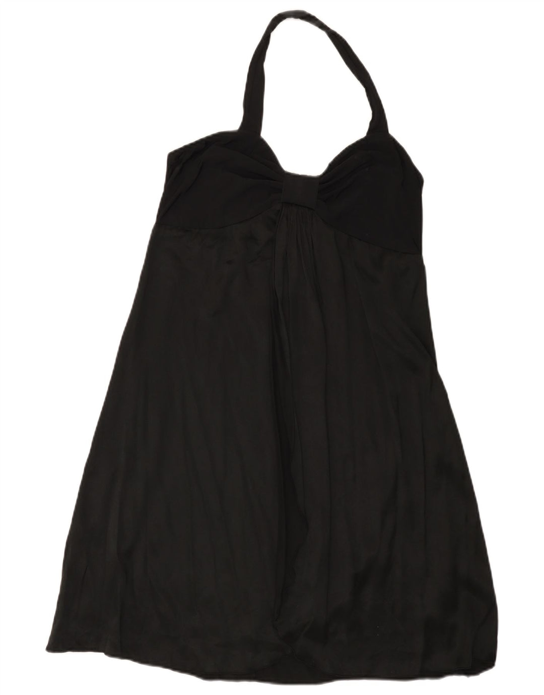 Guess By Marciano Womens Halter Dress IT 46 Large Black Silk