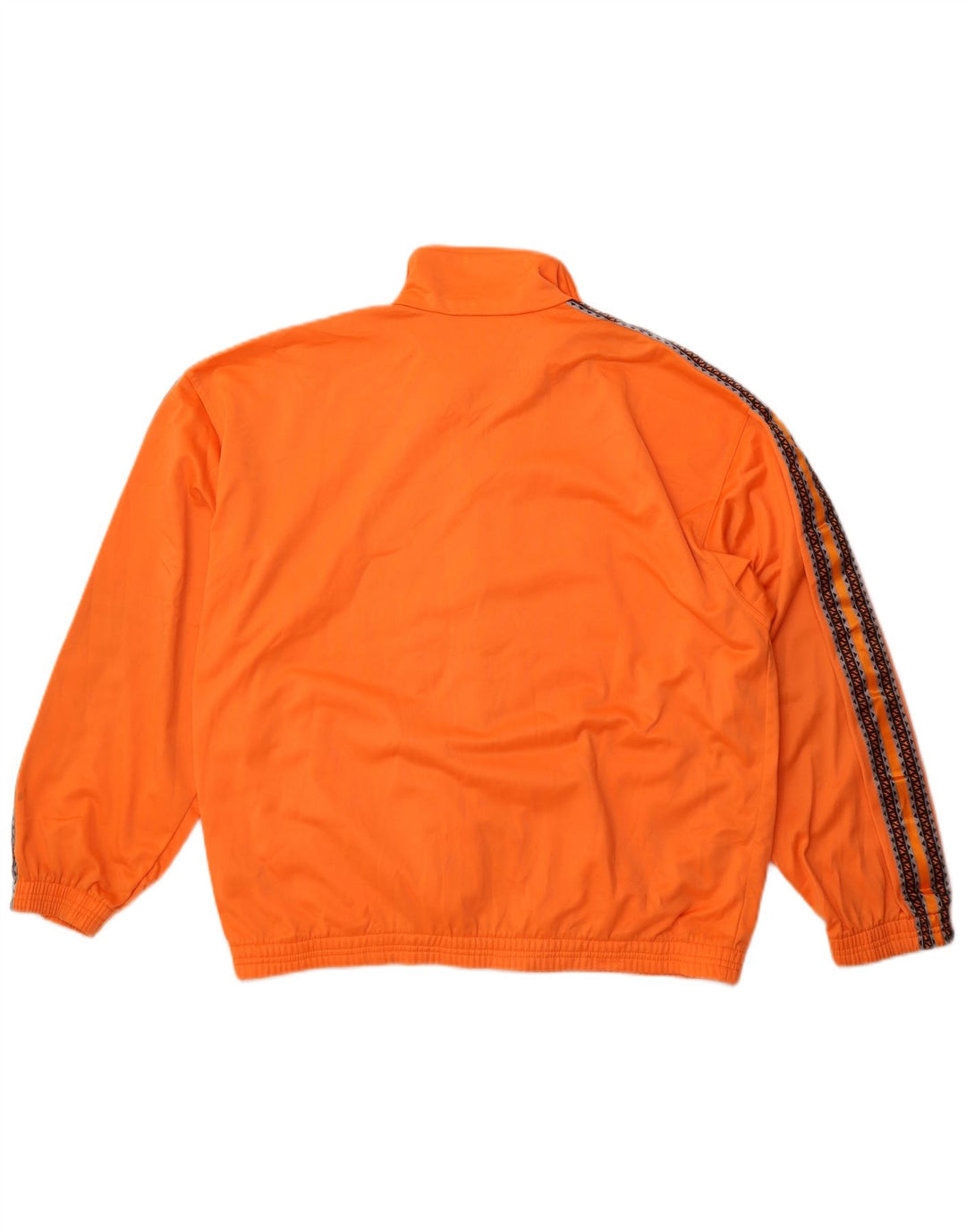 Diadora Mens Graphic Tracksuit Top Jacket UK 40 Medium Orange Polyester