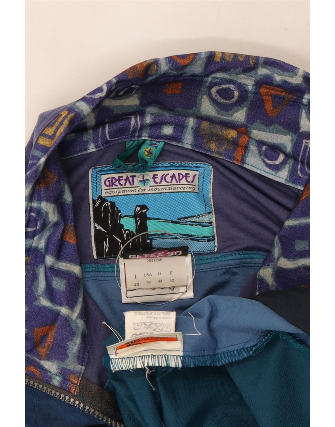 Great Escapes Mens Tracksuit Top Jacket IT 48 Medium Multicoloured
