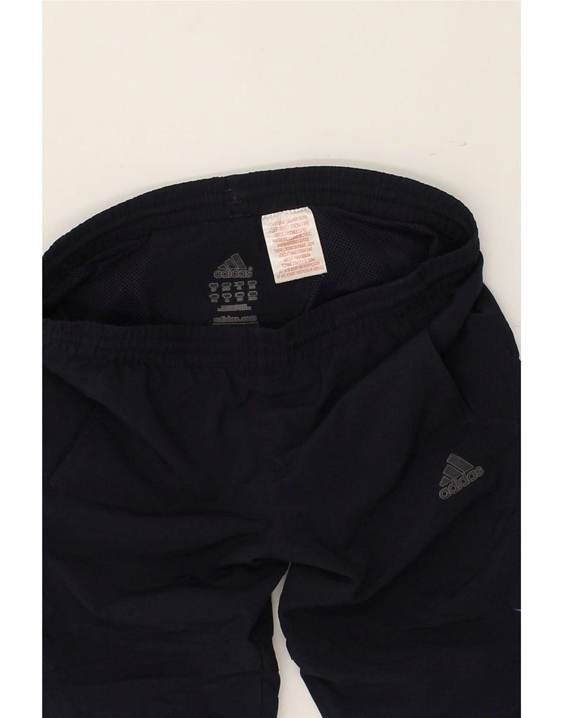 ADIDAS Boys Sport Shorts 9-10 Years Navy Blue Polyester | Vintage Adidas | Thrift | Second-Hand Adidas | Used Clothing | Messina Hembry 