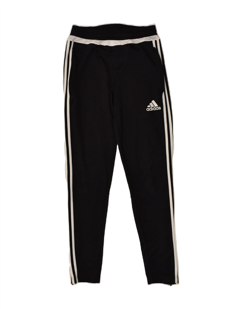 ADIDAS Womens Climacool Tracksuit Trousers UK 10 Small Black Polyester | Vintage Adidas | Thrift | Second-Hand Adidas | Used Clothing | Messina Hembry 