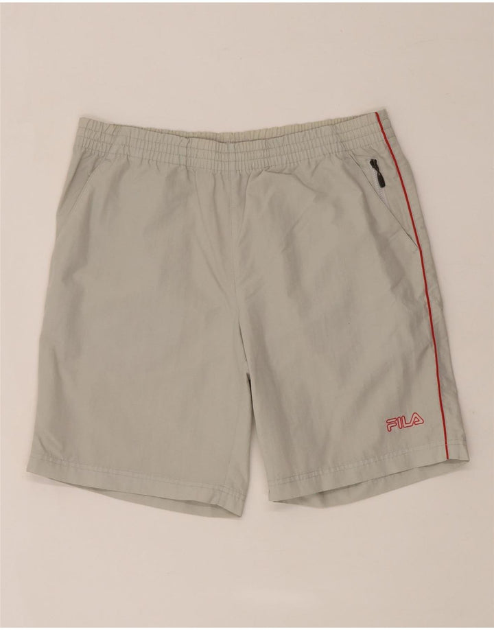 Fila Mens Sport Shorts Small  Grey Polyamide