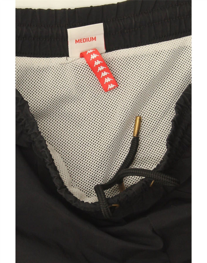 Kappa Mens Graphic Sport Shorts Medium Black