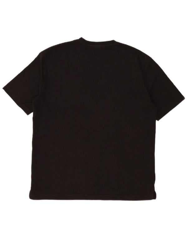 Zara Mens T-Shirt Top XL Black Cotton