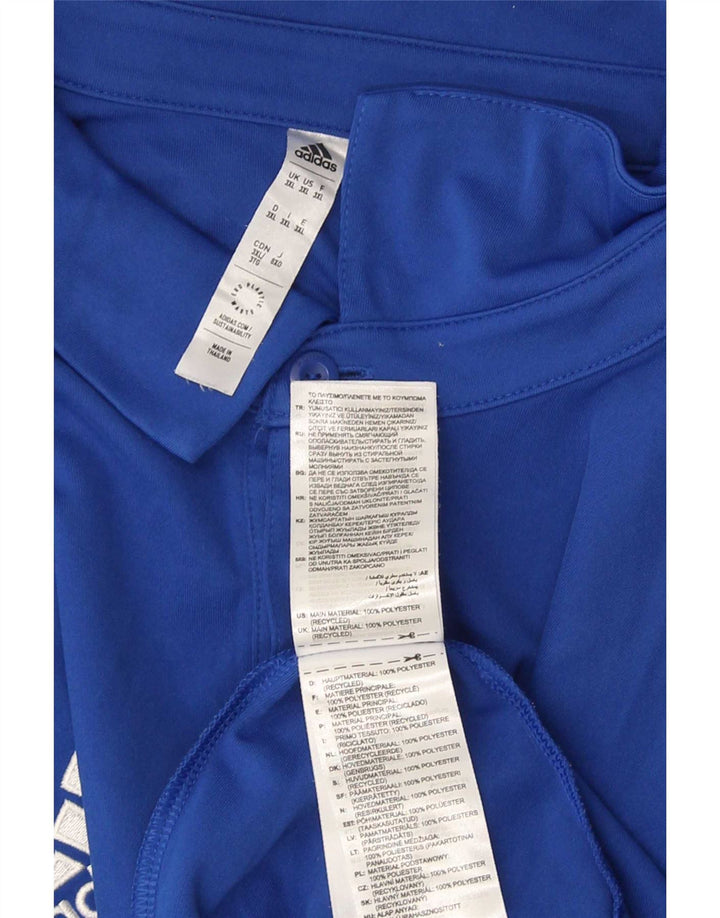 Adidas Mens Aeroready Polo Shirt 3XL Blue Polyester