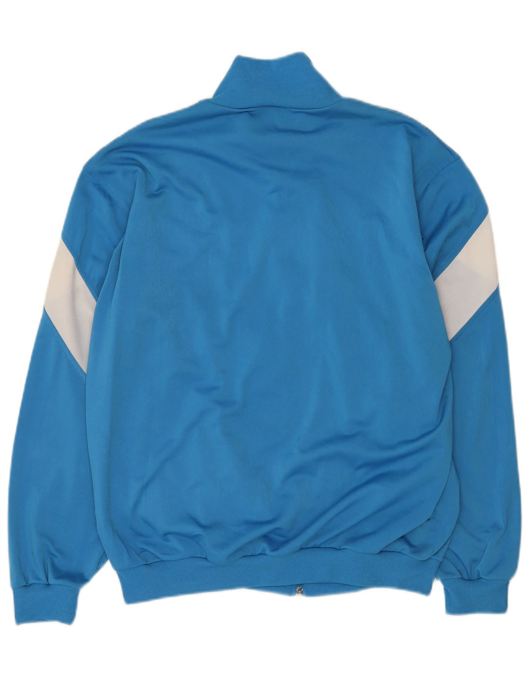 Adidas Mens Tracksuit Top Jacket UK 40/42 Medium Blue Colourblock Polyester