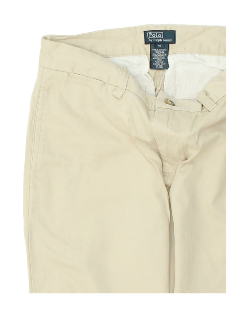 POLO RALPH LAUREN Boys Straight Chino Trousers 15-16 Years W26 L23  Beige | Vintage Polo Ralph Lauren | Thrift | Second-Hand Polo Ralph Lauren | Used Clothing | Messina Hembry 