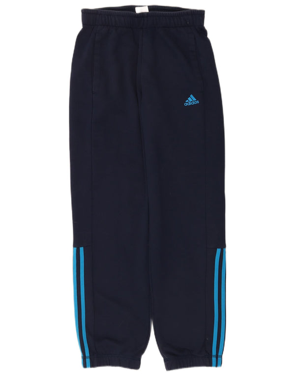 Adidas Mens Climalite Tracksuit Trousers Joggers Small Navy Blue Cotton