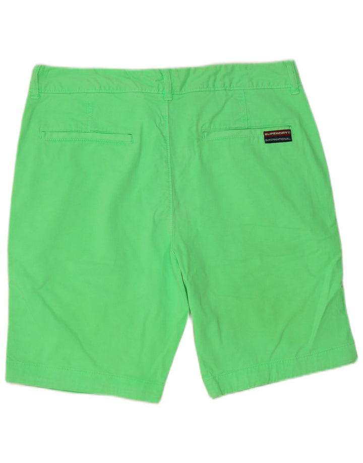 Superdry Mens Chino Shorts Large W36 Green Cotton