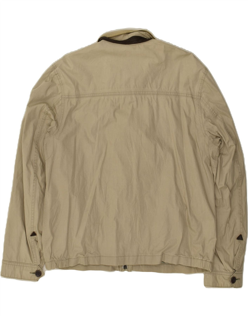 TIMBERLAND Mens Bomber Jacket UK 42 XL Beige Cotton | Vintage Timberland | Thrift | Second-Hand Timberland | Used Clothing | Messina Hembry 