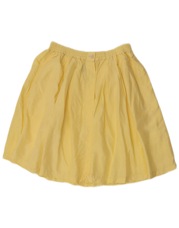 Henry Cottons Womens A-Line Skirt IT 44 Medium W30 Yellow