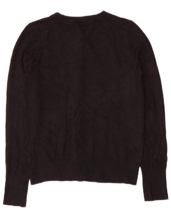 Zara Womens Cardigan Sweater UK 10 Small Black Viscose