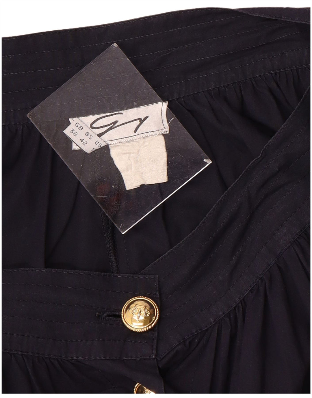 GENNY Womens Flared Skirt EU 38 Medium W28 Navy Blue