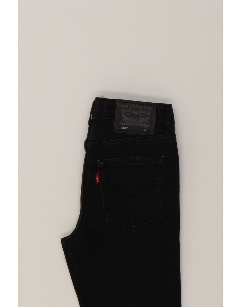 LEVI'S Boys 510 Skinny Jeans 7-8 Years W24 L24 Black Cotton Vintage Levi's and Second-Hand Levi's from Messina Hembry 