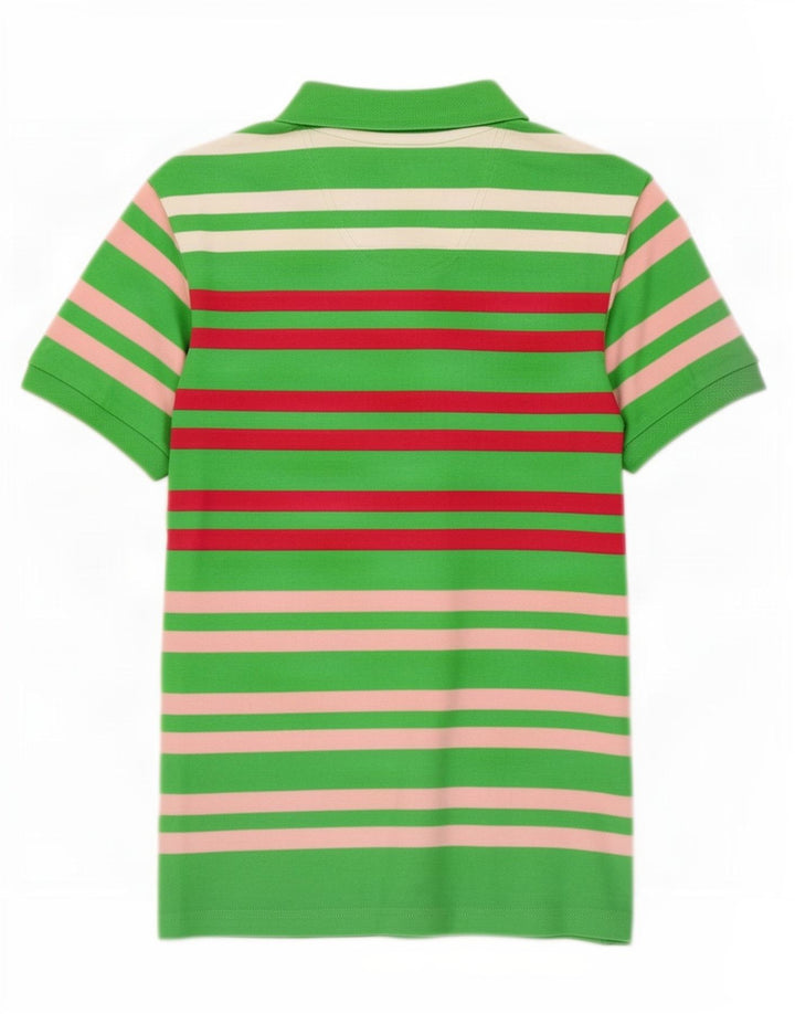 Puma Mens Polo Shirt Small Green Striped