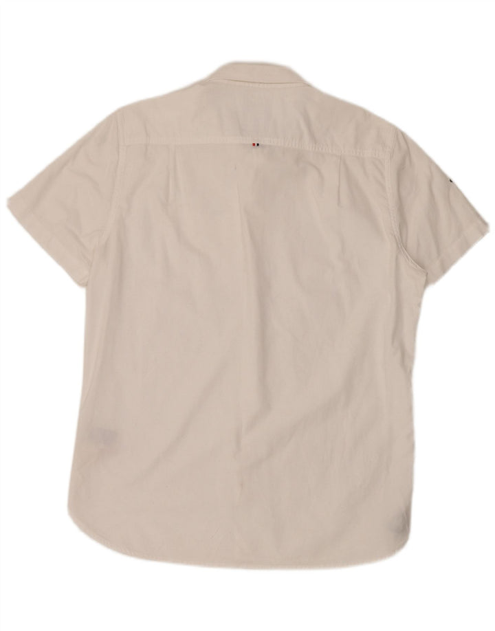 Superdry Mens Short Sleeve Shirt XL White Cotton